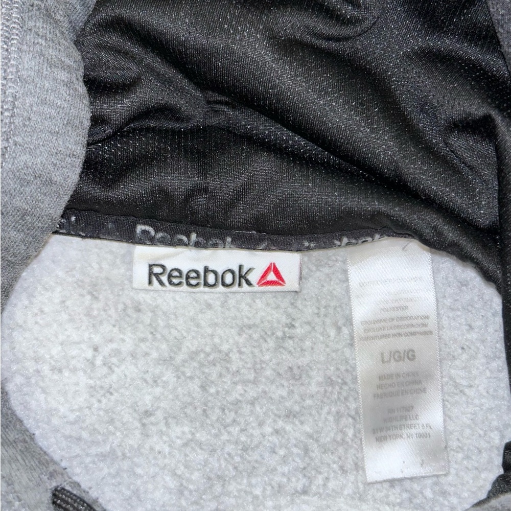 Reebok Gray Hoodie with Logo - Picture 3 of 3